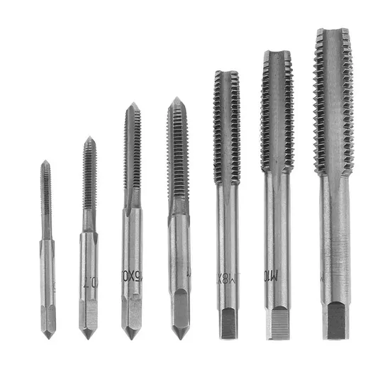 High Quality HSS M3-M8 Straight Flute Taps Metal Thread Cutting Tools